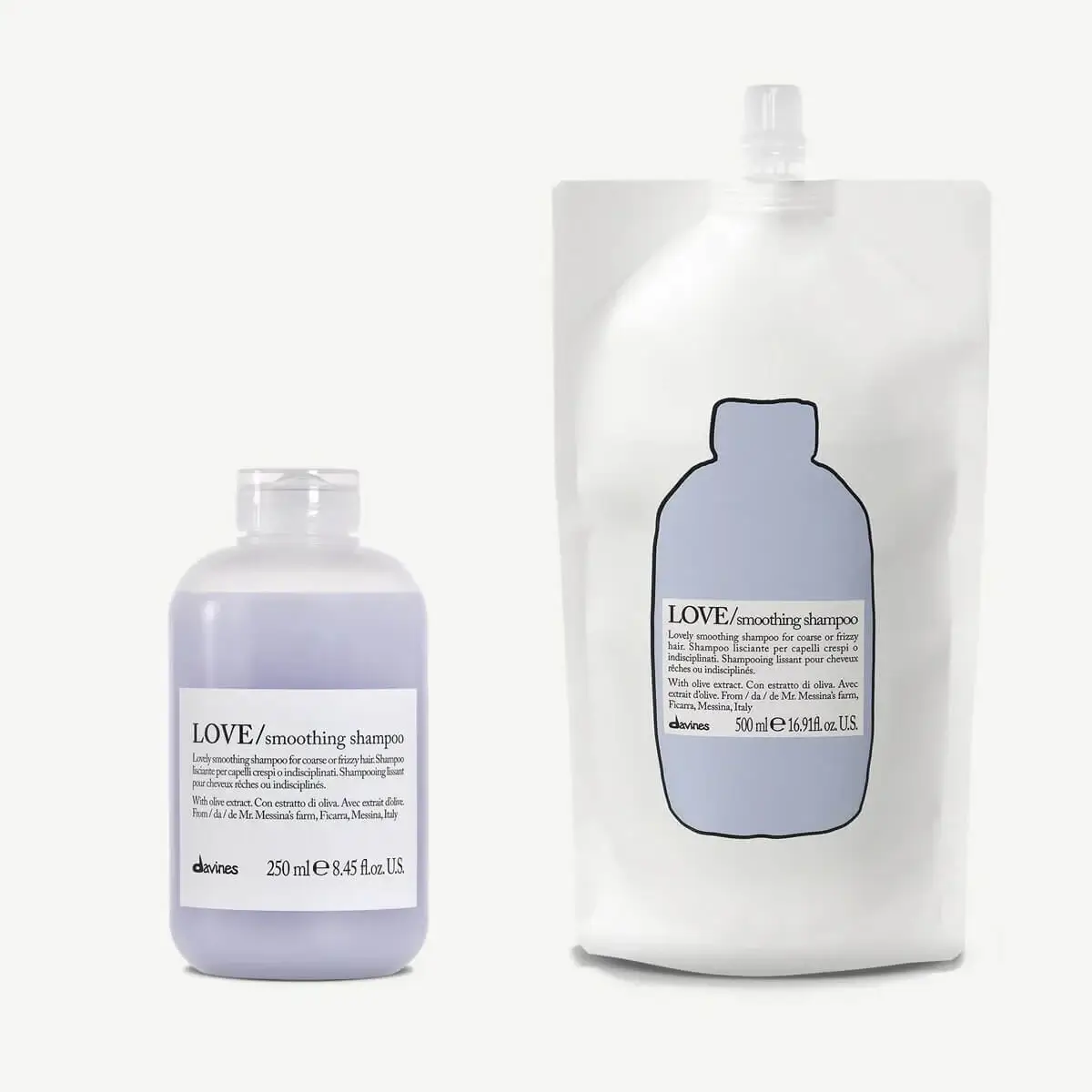 Davines LOVE Smoothing Shampoo + Refill