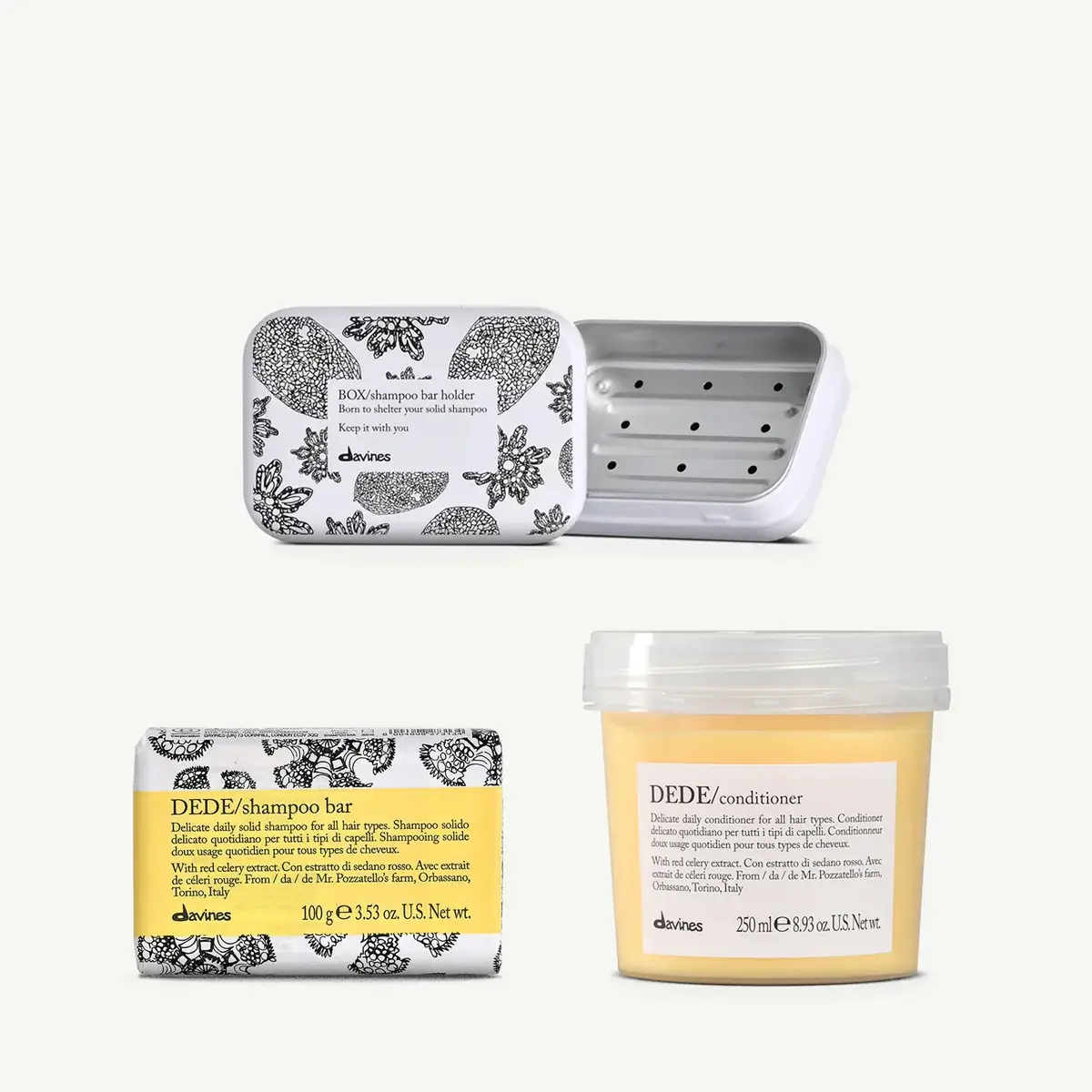 Davines DEDE Shampoo Bar Trial Kit