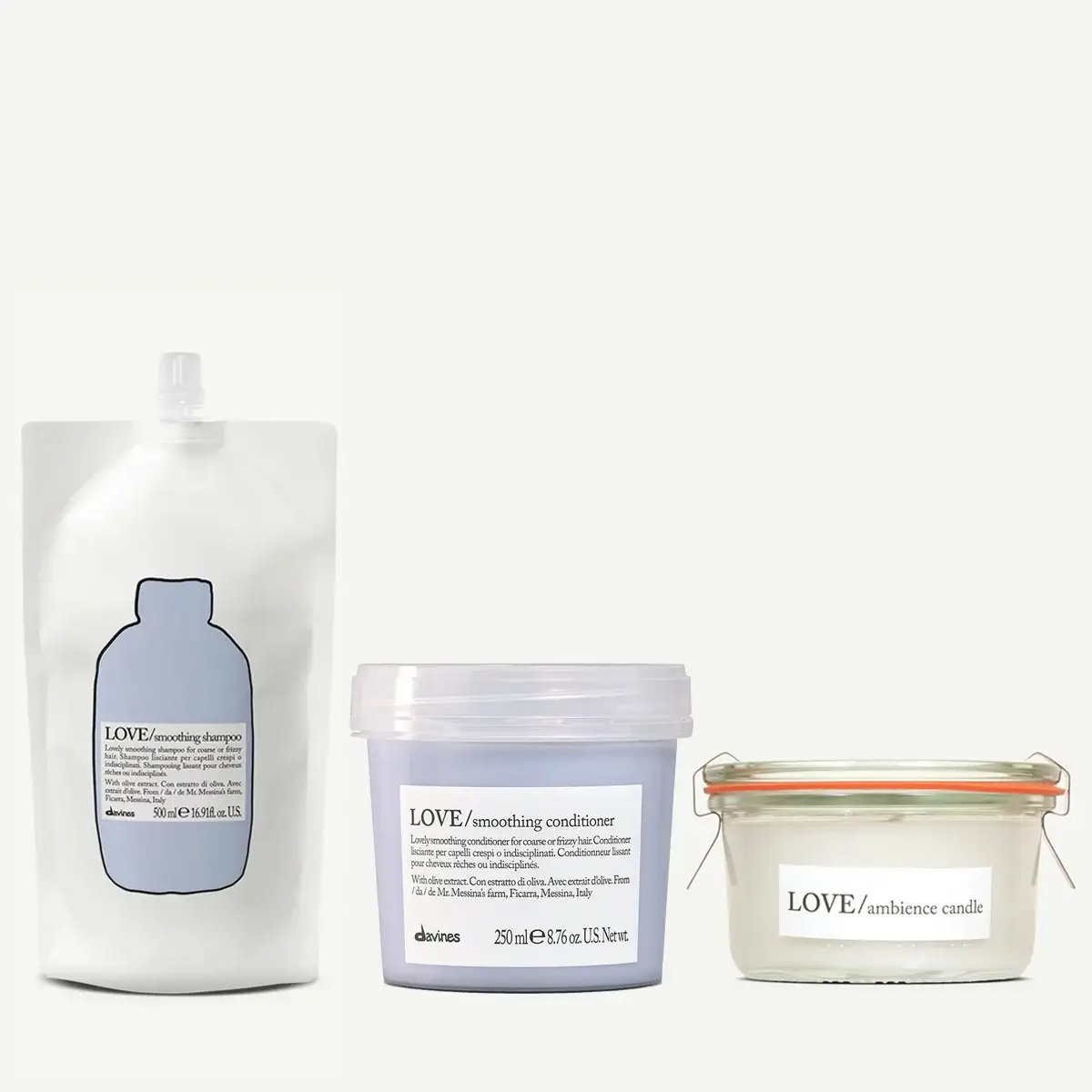 Davines LOVE Smooth & & Relaxing Kit 3 pz