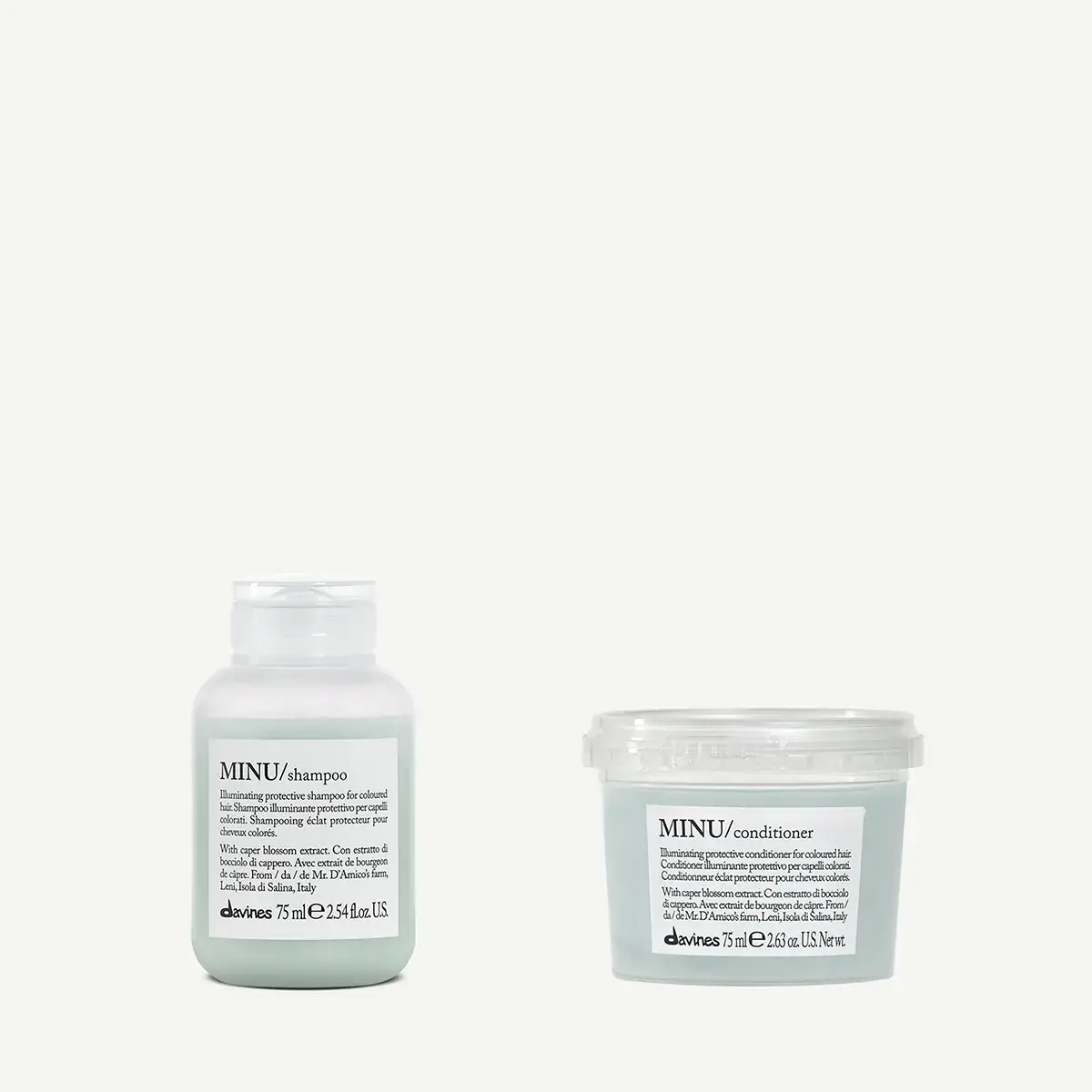 Davines MINU Shampoo & Conditioner Travel Duo